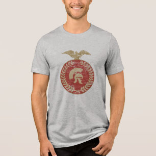 Vintage-Römisches Gladiator-T-Shirt mit Distressed Tri-Blend Shirt