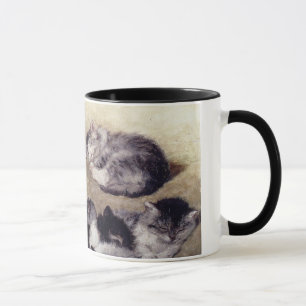 Vintage Ronner Studie der Katzen-Tasse Tasse