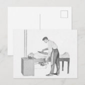 Vintage Röntgenmann Postkarte (Vorne/Hinten)