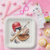Vintage-Rookie-Baseball-Party Pappteller (Party)