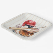 Vintage-Rookie-Baseball-Party Pappteller (Gewinkelt)