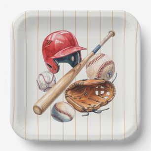 Vintage-Rookie-Baseball-Party Pappteller