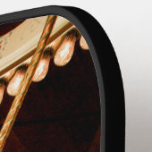 Vintage Rooster Carousel Pickleball Schläger (Linke Seite)