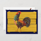 Vintage Rooster Crate Art Rezept Karte (Vorne/Hinten)