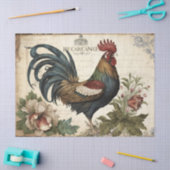 Vintage Rooster-Dekoupage Seidenpapier (Basteln)