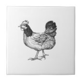 Vintage Rooster Fliese (Vorderseite)