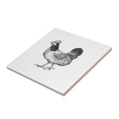 Vintage Rooster Fliese (Seite)