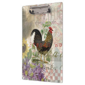 Vintage Rooster French Collage Farm Pet Klemmbrett (Links)