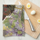 Vintage Rooster French Collage Farm Pet Küchentuch (Viertel Falte)