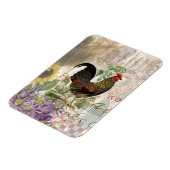 Vintage Rooster French Collage Farm Pet Magnet (Linke Seite)