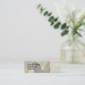 Vintage Rooster French Collage Farm Pet Mini Visitenkarte (Stehend Vorderseite)