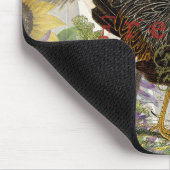 Vintage Rooster French Collage Farm Pet Mousepad (Ecke)