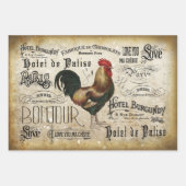 Vintage Rooster Geschenkpapier Set (Vorderseite 2)