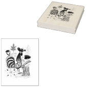 Vintage Rooster Gummistempel (Stempel)