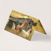 Vintage Rooster-Hühner Rustikaler Barcoop (Rückseite)
