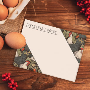 Vintage Rooster im Garten Post-it Klebezettel