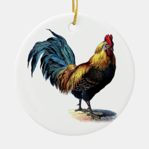 Vintage rooster keramik ornament