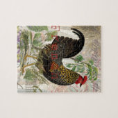 Vintage Rooster-Kunst Puzzle (Horizontal)
