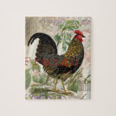 Vintage Rooster-Kunst Puzzle (Vertikal)