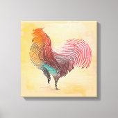 Vintage Rooster Leinwanddruck (Vorderseite)