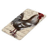 Vintage Rooster Magnet (Linke Seite)