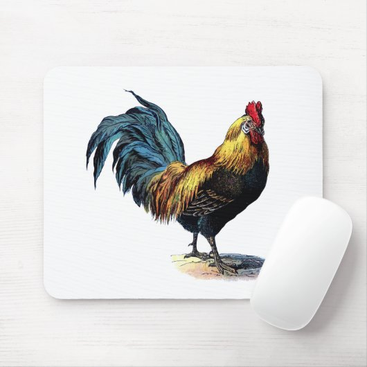 Vintage rooster mousepad (Mit Mouse)