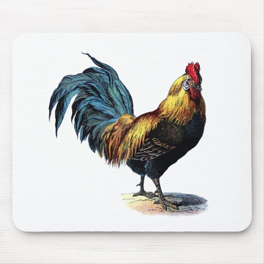 Vintage rooster mousepad (Vorne)