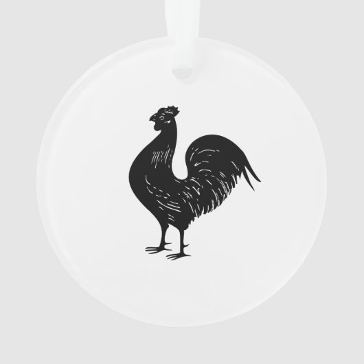 Vintage Rooster Ornament (Rückseite)