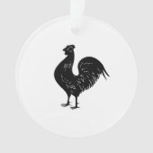 Vintage Rooster Ornament (Vorderseite)