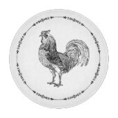 Vintage Rooster Schneidebrett (Vorderseite)