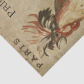 Vintage Rooster und Ephemera Decoupage Seidenpapier (Detail)