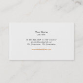 Vintage Rooster-Visitenkarte Visitenkarte (Rückseite)