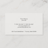 Vintage Rooster-Visitenkarte Visitenkarte (Rückseite)