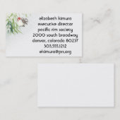 Vintage Rooster-Visitenkarten im asiatischen Stil Visitenkarte (Vorne/Hinten)