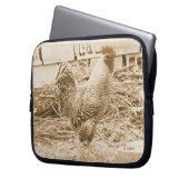 Vintage Roosterfotografie Laptopschutzhülle (Vorderseite Links)