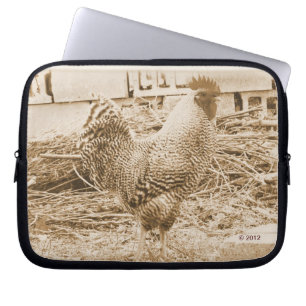 Vintage Roosterfotografie Laptopschutzhülle
