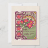 Vintage rosa Blume Ermutigung und Traumkarte (Vorderseite)