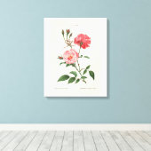 Vintage Rosa-Blume Leinwanddruck (Insitu (Holzboden))