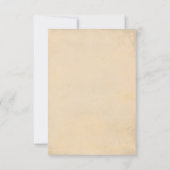 Vintage rosa Blume schick Hochzeit RSVP Karte (Rückseite)