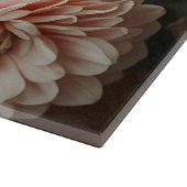 Vintage rosa Blumen Schneidebrett (Ecke)