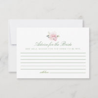 Vintage Rosa Blumenberatung für die Bride Cards