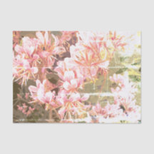 Vintage rosa Blumenfoto individuelle Decoupage-Han