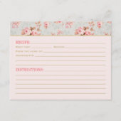 Vintage Rosa Blumengarten Hochzeitskarte (Vorderseite)