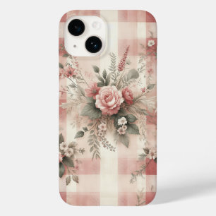 Vintage-Rosa-Blumenstrauß-Handyhülle - Sanftes Rot Case-Mate iPhone 14 Hülle