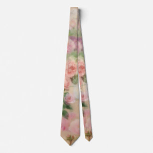 Vintage rosa Blüten Krawatte