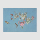 Vintage Rosa Blütenblume Seidenpapier (Vorderseite)