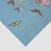 Vintage Rosa Blütenblume Seidenpapier (Ausschnitt)