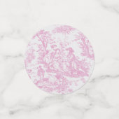 Vintage Rosa Blütentoilette mit Joule-Dusche Konfetti (Klein Vorderseite)