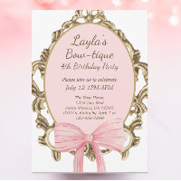 Vintage Rosa Bow Boutique Prinzessin Geburtstagspa