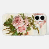 Vintage rosa Case-Mate iPhone hülle (Rückseite (Horizontal))